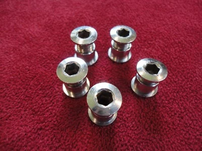 Vintage Shimano 105 Chainring Bolts - Set of Five - Image 1 of 2