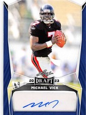 2023 Leaf Draft BLUE Football Trading Cards Autographs Pick From List I-Z