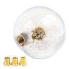 Round Ball Crystal Dandelion Real Flower Manual Shift Knob Replace Shifter Head