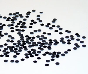 Jelly JET / Schwarz SS16/~4mm NON HOTFIX Rhinestones zum Kleben RESIN - Picture 1 of 18