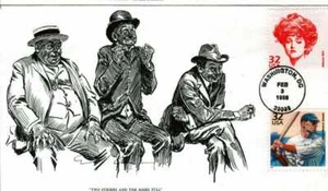 S&T Cachets (Tom O'Hagan) 3182 Gibson Girl Serie Mundial 2 Golpes y Bases Completas - Imagen 1 de 1