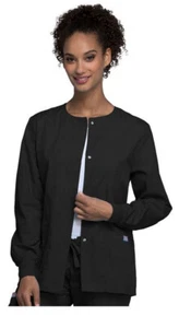 New with Tags Cherokee Women's Snap Front Warm-Up Jacket 4350 - Picture 1 of 2