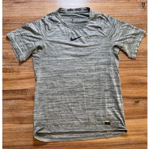 Nike Pro Dri-FIT Training Top Sport Gym Shirt Heather Gray Herren Gr. S - Bild 1 von 7