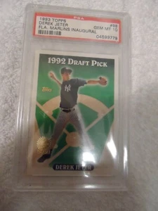 1993 Topps Derek Jeter Rookie RC #98 Florida Marlins Inaugural PSA 10 GEM MT - Picture 1 of 4