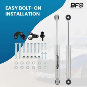 Dual Steering Stabilizer Kit for Jeep Cherokee XJ 84-01 Wrangler TJ 97-06 - Picture 1 of 5