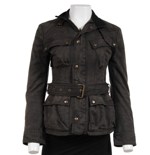 Giacca Cintura Militare Balenciaga Vintage y2k FR 36 Vintage Cotone Nero anni 2000