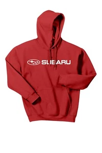 Subaru Logo Red Basic Pullover Forester Impreza WRX STI Hoodie NEW SWEATSHIRT - Picture 1 of 1