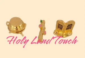 Set of Bowl Manna Aaron' Rod Ten Commandments Put Inside Ark of Jewish Covenant - Picture 1 of 5