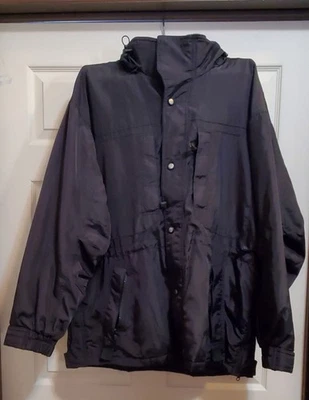 Vintage Trader Bay Winter Jacket Black  XL Men's Full Zip w/hood - Image 1 of 4