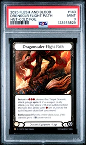 FAB Dragonscaler Flight Path HNT143 Legendary Cold Foil The Hunted PSA 9 Mint - Picture 1 of 2