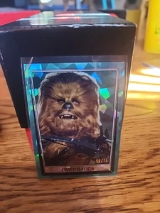 PORTRAIT OF CHEWBACCA 2023 Topps Sapphire StarWars Return Of The Jedi AQUA 50/75 - Picture 1 of 2
