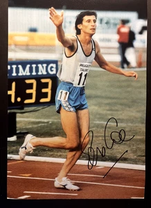 SEBASTIAN COE - GREAT BRITISH OLYMPIC LEGEND - EXCELLENT SIGNED PHOTOGRAPH - Foto 1 di 1