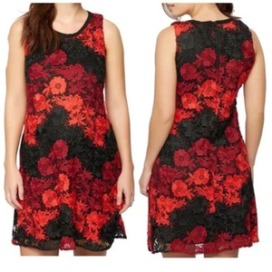 Taylor A Pea in the Pod Red Lace Sleeveless Maternity Dress Knee Length Dress - Picture 1 of 7