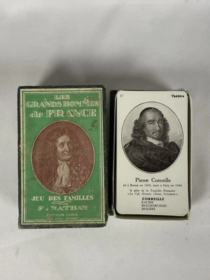 Ancien jeu de cartes des familles LES LITTERATEURS CELEBRES F.NATHAN collection - Photo 1/3