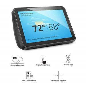 Anti-oil Tempered Glass HD Screen Protector Guard Film for Amazon Echo Show 8 - Photo 1 sur 7