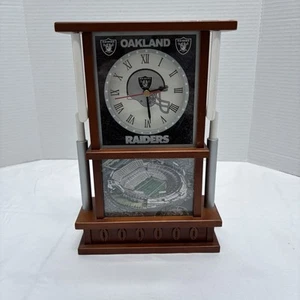 Oakland Raiders Desk Clock Danbury Mint 2003 Official License NFL - Picture 1 of 9