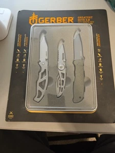 Gerber Gear Greatest Hits 2.0-3 Pc Folding Knife Set w/ Gift Tin*New - Picture 1 of 2
