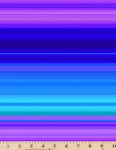 Hydranga Stripes Purple Midnight Bloom CD3393-Multi Chong-A Hwang por media yarda - Imagen 1 de 2