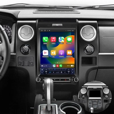 Radio estéreo para automóvil estilo Tesla Apple Carplay 12,1" para Ford F150 2013-14 navegación GPS Foto 1 de 4
