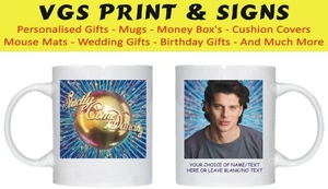 LEWIS COPE STRICTLY COME DANCING PERSONALISED WHITE MUG FAST POSTAGE - Picture 1 of 4
