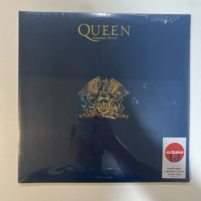 Queen Greatest Hits 2-LP Set Blue Vinyl Record - Imagem 1 de 4