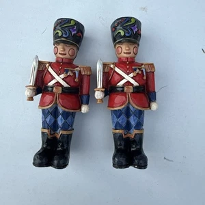 Set Of 2 Mini Heartwood Creek Jim Shore Toy Soldiers - Picture 1 of 6
