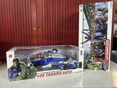 Greenlight 2017 Indy 500 Champion #26 Takuma Sato escala 1:18 fundido edição limitada - Imagem 1 de 4