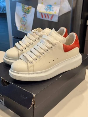 Size 7,5US/38,5 EU Alexander McQueen Oversized Sneakers Red/White Quick Shipping - Image 1 of 4