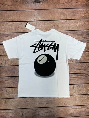 NUEVA Camiseta Nike X Stussy 8 Ball Blanca Talla S-XL ENVÍO GRATUITO Foto 1 de 4