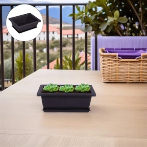  5 Stück Töpfe für Pflanzen: Rechteckiger Bonsai Topf für Sukkulenten Pflanzen - Retro - Bild 1 von 20