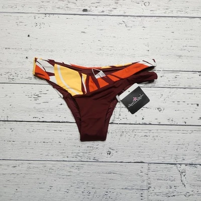 Parte inferior de bikini Seafolly para mujer talla mediana 6 brasileño lado dividido baño S Foto 1 de 4