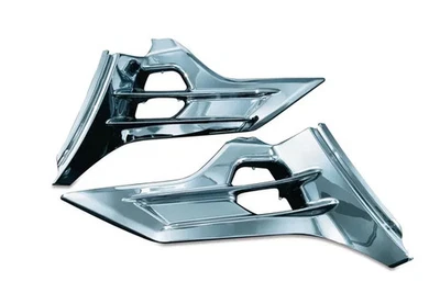 Par de cubiertas de caja de batería con persianas cromadas Kuryakyn Honda Valkyrie 1800 14-15 Foto 1 de 4