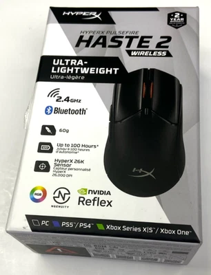 HyperX Pulsefire Haste 2 - Wireless Gaming Mouse - Ultra Lightweight - Black - Image 1 of 4