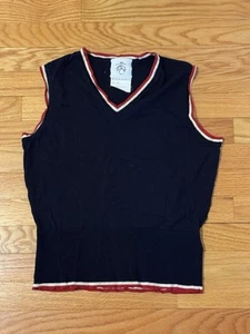 Anne Heche Personally Owned & Worn Black Fleece Navy Blue Sweater Vest - Picture 1 of 7