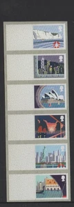 SEA  TRAVEL  2015  BLANK  STRIP  of 6  DOVER  TOP   POST GO  SUPERB  -  RARE - Picture 1 of 1