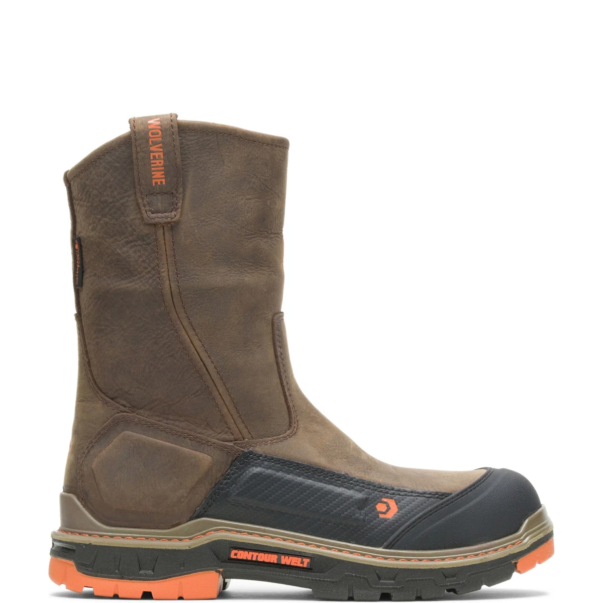 WOLVERINE Herren Bau-Stiefel W211115 – Mit DuraShocks-Technologie, Nubukleder