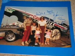 JOHN FORCE, COURTNEY FORCE ,BRITTANY, ASHLEY, LAURIE SIGNED 12X18 PHOTO coa - Picture 1 of 1