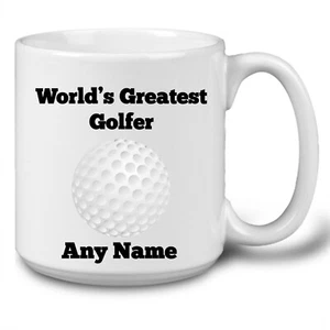Personalised Jumbo 20oz Greatest Golfer Mug Dad Fathers Day Golf Gift for Him - Picture 1 of 4