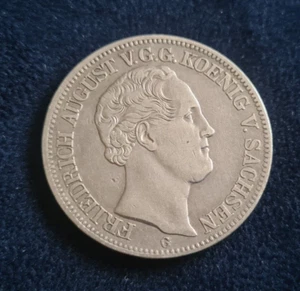 Sachsen-Albertiner, 1840 G Friedrich August II Taler Münztaler ss - Bild 1 von 3