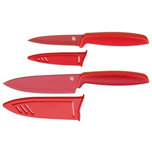 WMF Messer-Set Küchenmesser Kochmesser, 2-teilig, Touch Stahl, rot - Bild 1 von 3