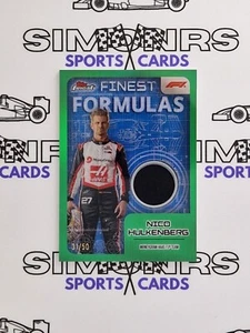 2024 Topps Finest F1 Nico Hulkenberg Finest Formulas Green Relic Refractor 31/50 - Imagen 1 de 2