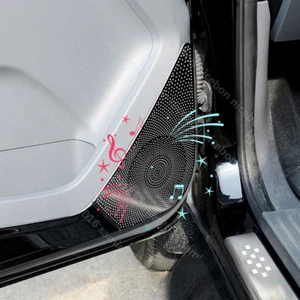 4pc black Steel Door Speaker Loudspeaker Box Cover Fit for Ford Ranger 2015-2019 - Bild 1 von 12