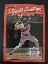 Benito Santiago - San Diego Padres - 1990 Donruss All-Star Game Card #708