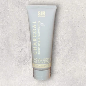 1 x Sir Handsome Charcoal Facial Scrub Cleansing Exfoliating All Skin Type 8.1oz - Picture 1 of 2