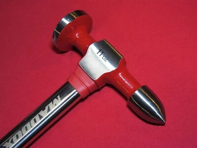 MADDOX PROFESSIONAL AUTO BODY TOOL - PICK END FINISH HAMMER - AUTO BODY WORK - Image 1 of 4