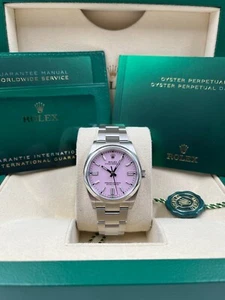 Rolex Oyster Perpetual 36mm Candy Pink Dial 126000 Box & Papers 2022 - Picture 1 of 9