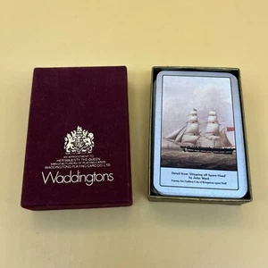 Vintage Deck Of Playing Cards Waddingtons Sailing Shipping Complete W Germany - Bild 1 von 11