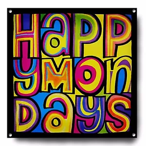 LETRERO DE METAL HAPPY MONDAYS, MÚSICA, PÓSTER, DECORACIÓN, SHAUN RYDER, MADCHESTER - Imagen 1 de 1