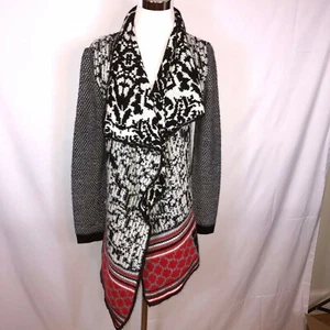 Vintage Christian Lacroix x Desigual Long Mixed Prints Cardigan Sweater Large - Picture 1 of 12