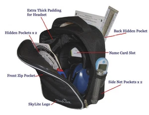 SkyLite Aviation Bag for Pilot Headset (David Clark, Lightspeed, SkyLite) - Picture 1 of 5